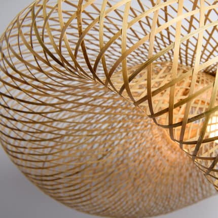Madhatter Bamboo Weave Straw Hats Pendant Lamp