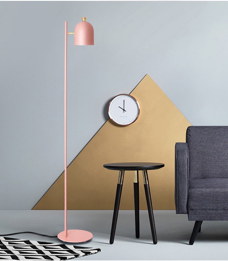 Magda Standing Modern Scandinavian Tall Pole Light