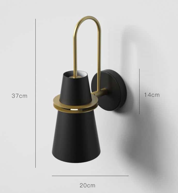 Magnuto Minimalist Classy Tall Slit-Cone Wall Lamp