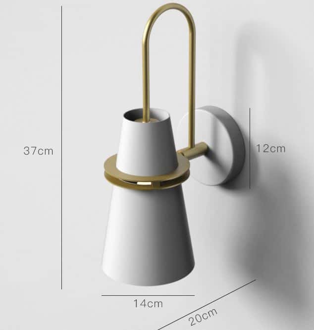 Magnuto Minimalist Classy Tall Slit-Cone Wall Lamp