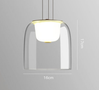 Maiken Modern Glass Shade Pendant Light
