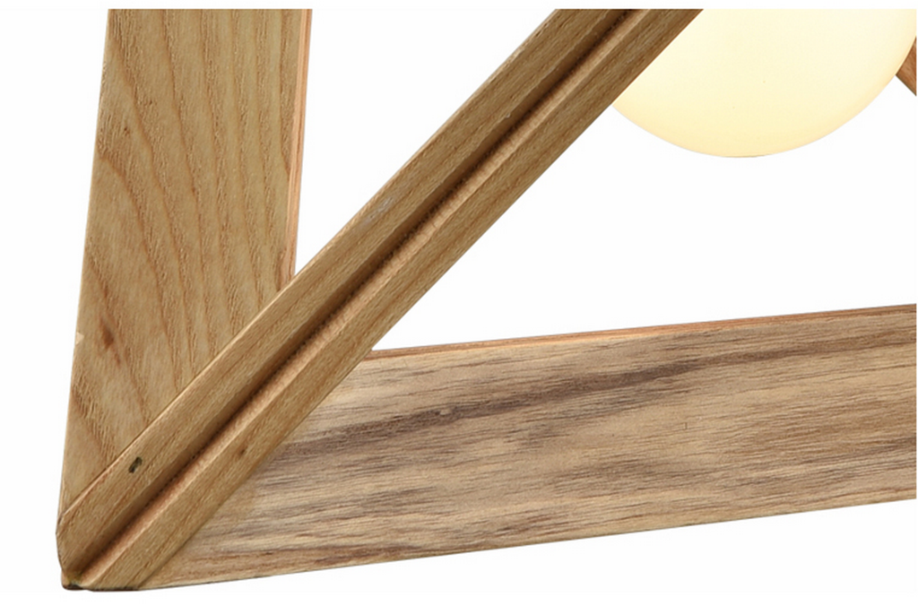 Malaina Wood Modern Geometric Pendant Light