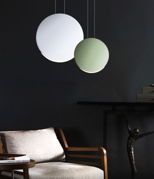 Matchona Round Moonstone Pendant Lamps