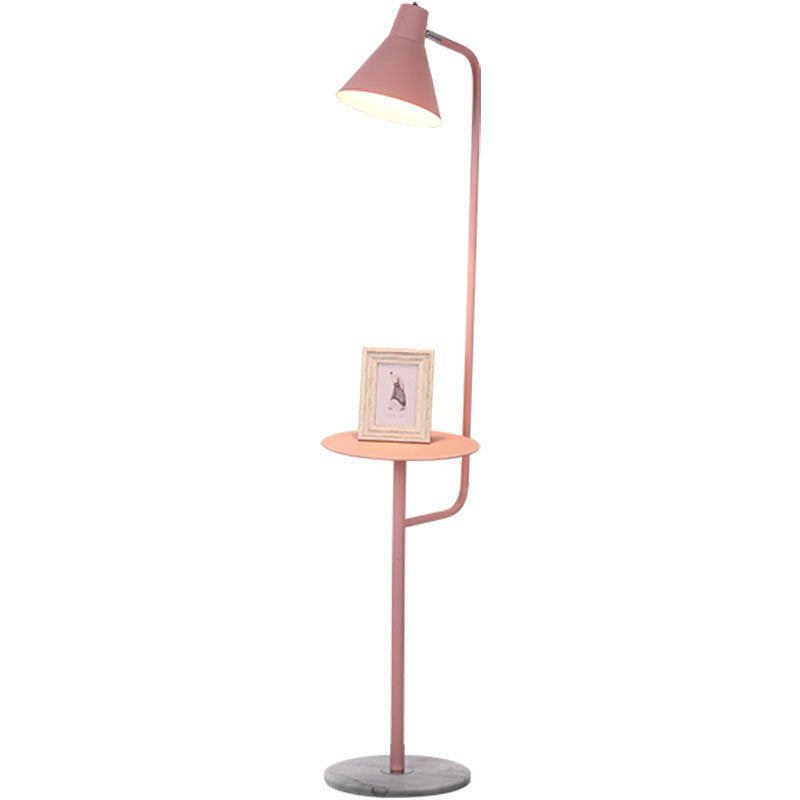 Mikkeline Contemporary Storage Shelf Floor Lamp