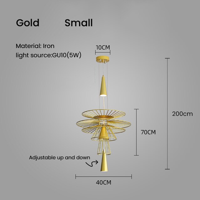 Modern Led Pendant Light for Dinning Room Iron Art Design Home Decor Hanging Lamp Black/Gold Nordic Spot Led Light Fixture
