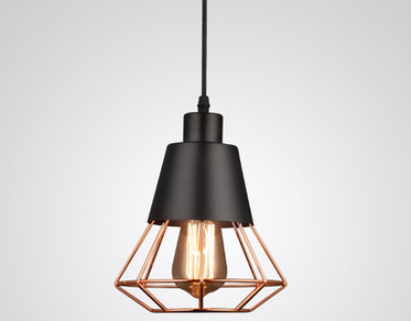 Mogens Industrial Metal Caged Pendant Light