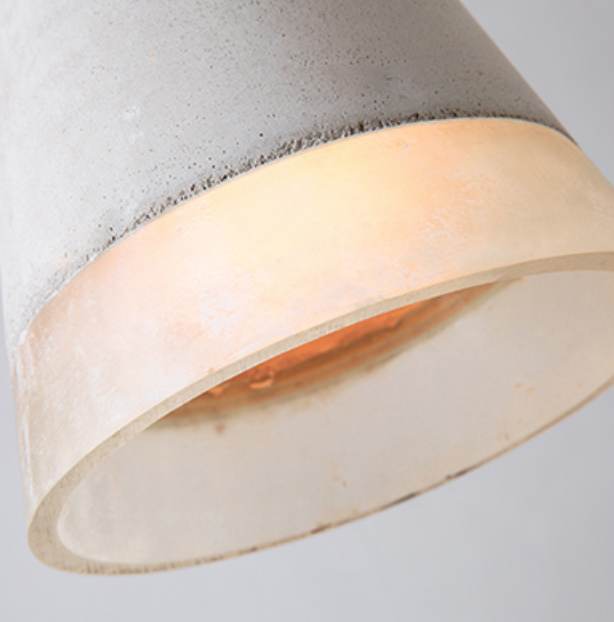 Natanael Modern Cone Cement Pendant Light