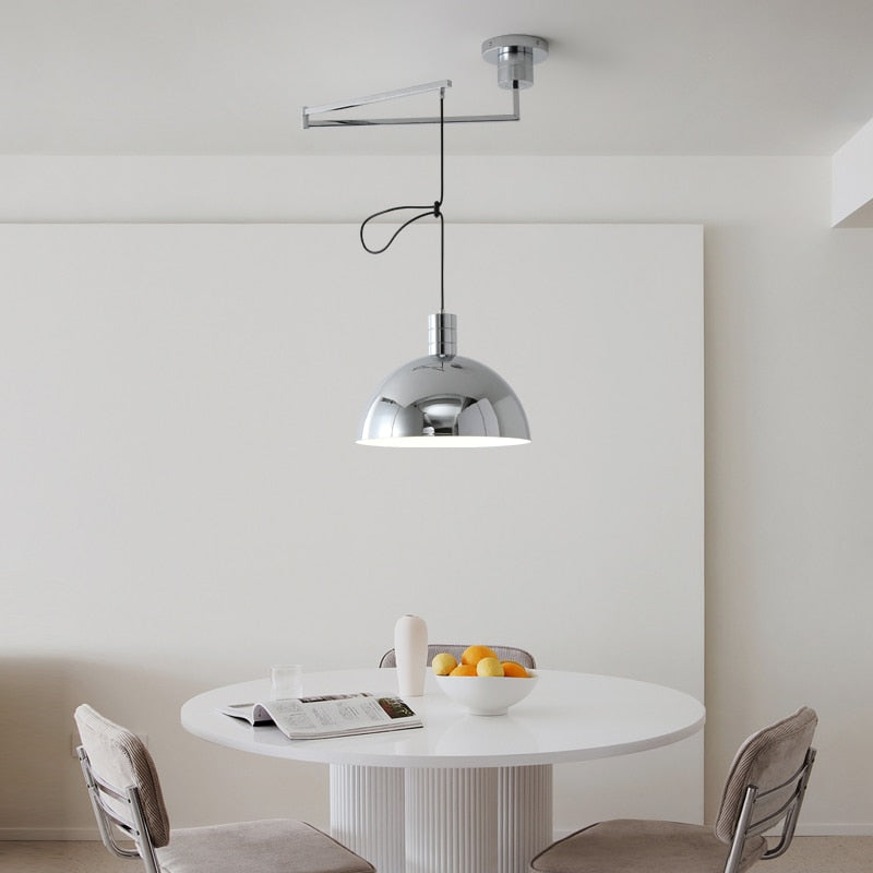 Nordic Adjustable Rotatable Longarm Pendant Light Hanging Restaurant Chandelier Ceiling Living Room Study Bar Movable Chandelier