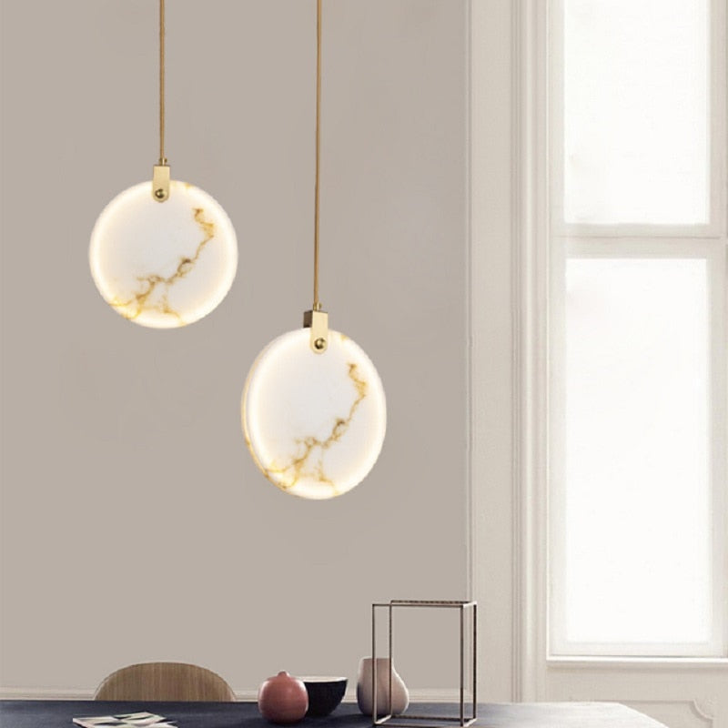 Nordic Long Chandelier Bougeoir Luxury Rattan Kitchen Gold Led Pendant Light Modern for Decoration