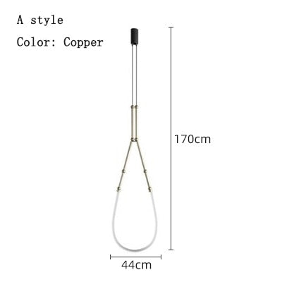 Nordic Ltalian Designer Living Room Lobby Lamps Simple Modern Bedroom Hotel Restaurant Lighting Linear Creative Chandelier