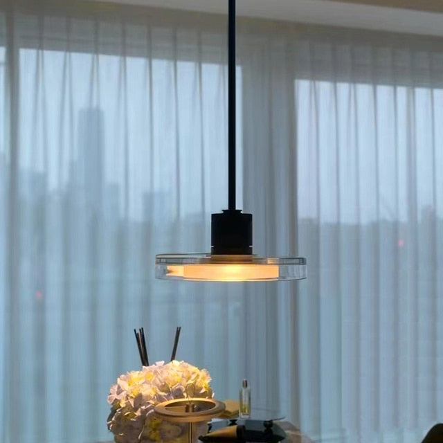 Nordic designer Glass Pendant light Simple dining room dining light Bedroom bedside pendant lamp