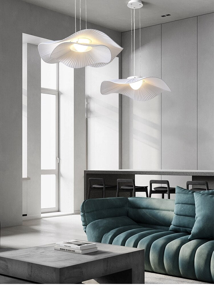 Nordic modern minimalist restaurant chandelier designer creative personality lotus leaf minimalist art study bedroom lamp