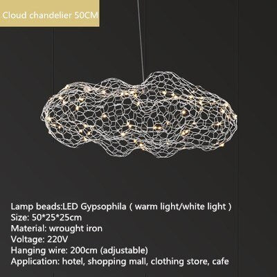 Nordic replica lamp Art floating lamp Designer Pendant Lights Creative Bedroom Hotel Hall Restaurant Bar cloud light fixtures