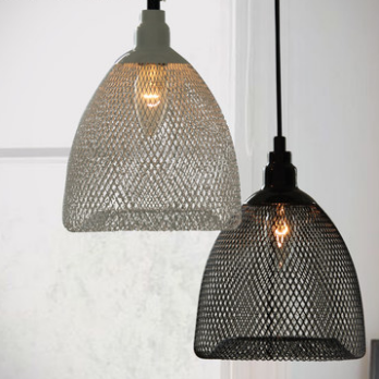 Nunzia Glossy Design Caged Mesh Pendant Light