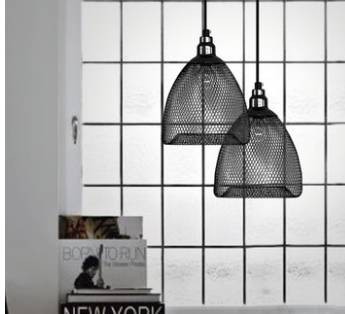 Nunzia Glossy Design Caged Mesh Pendant Light