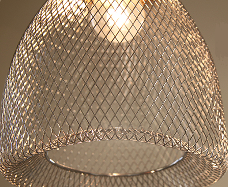 Nunzia Glossy Design Caged Mesh Pendant Light