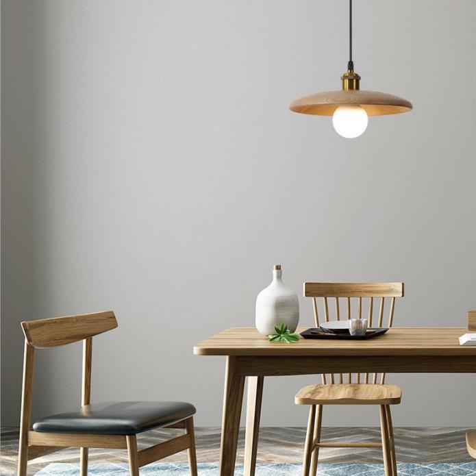 LED North-European Classic Wood Pendant Light