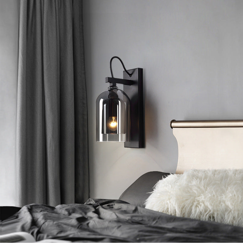 LED North European Modern Glass Cage Decorative Wall Light