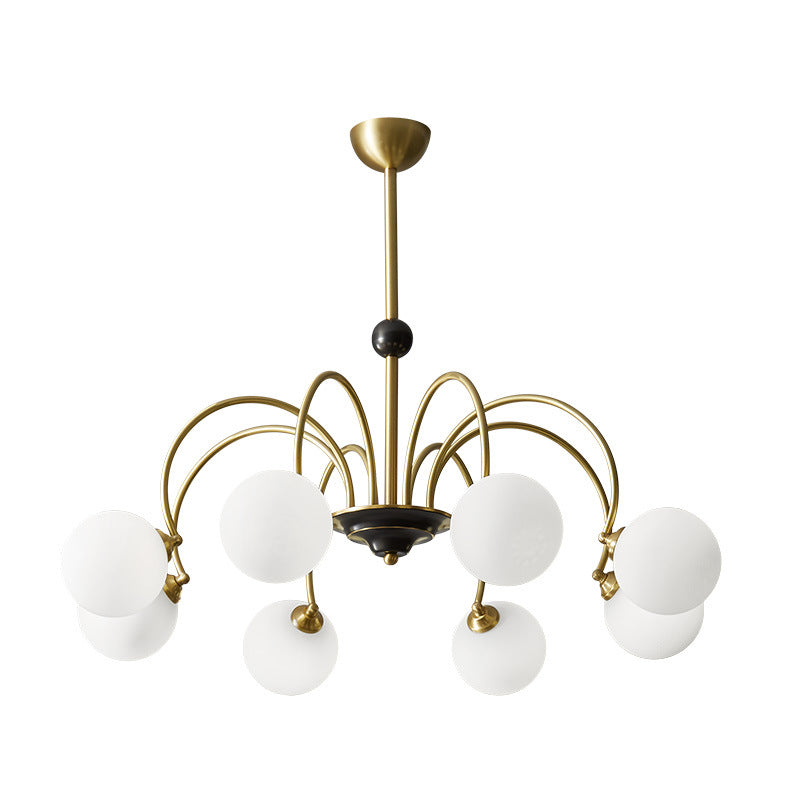 LED Modern Multi-sphere Decorative Brass Pendant Light