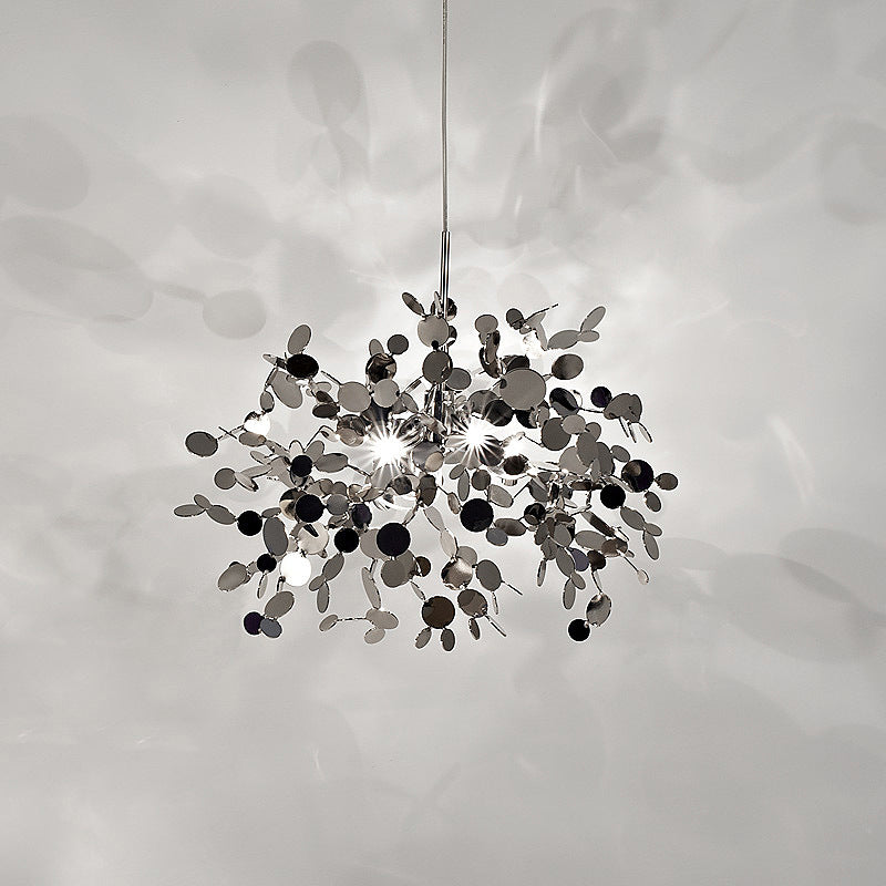 Nordic creative stainless steel sequin chandelier