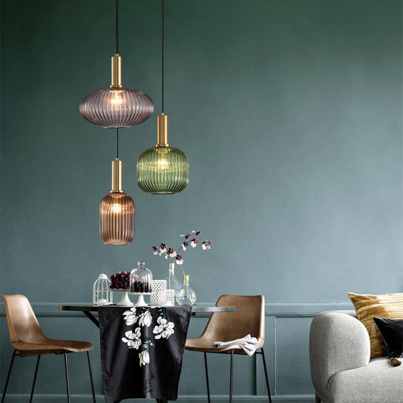 LED Modern North European Glass Pendant Light