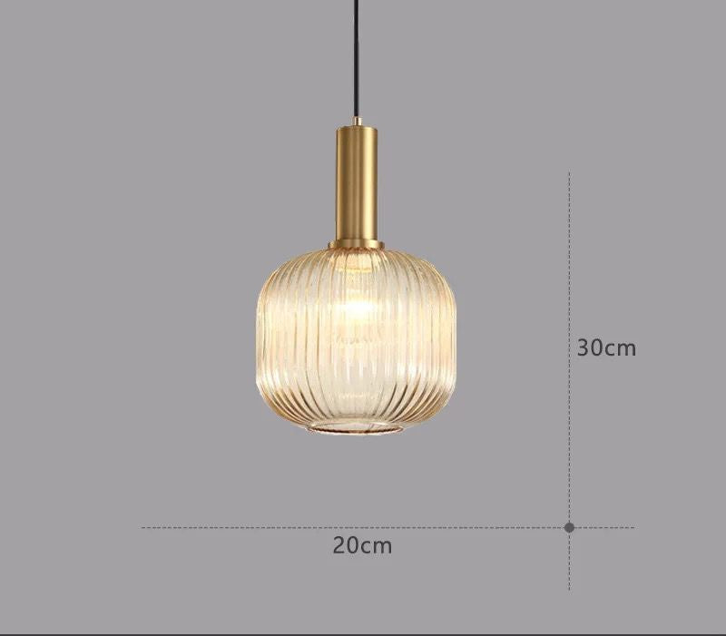 LED Modern North European Glass Pendant Light