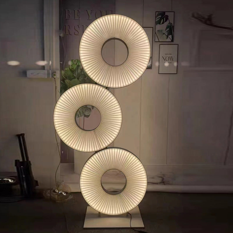 LED Triple Discs Creative Floor Lamp