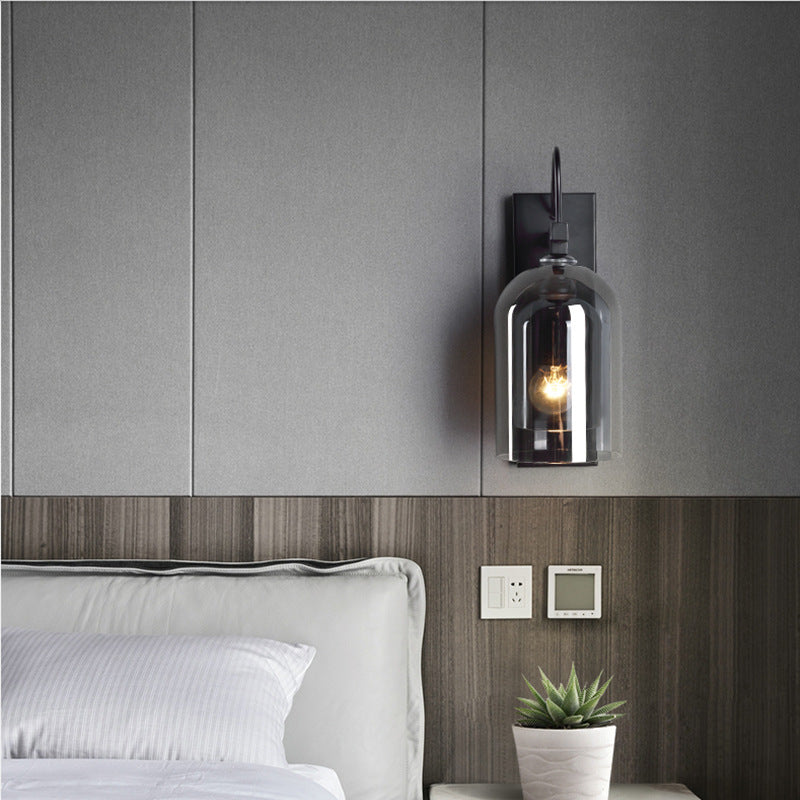 LED North European Modern Glass Cage Decorative Wall Light