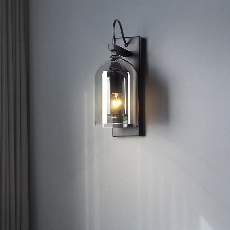 LED North European Modern Glass Cage Decorative Wall Light
