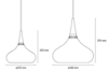 ORIUS Modern Hanging Lamp in Black (Large) - Catalogue.com.sg