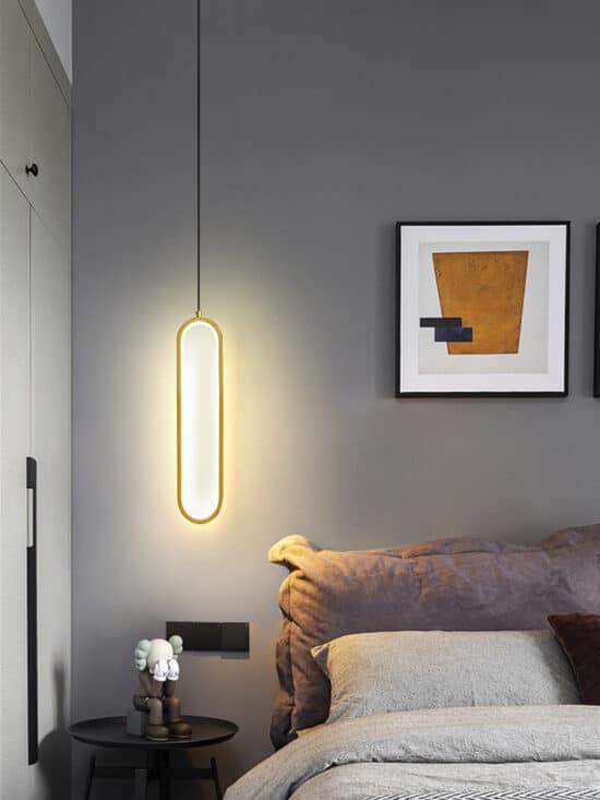 Steinunn Modern Oval Glow Ring Pendant Lamp