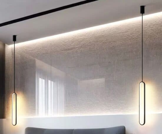 Steinunn Modern Oval Glow Ring Pendant Lamp