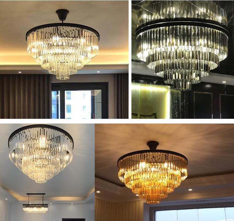 Paciencia Luxury Glam Crystal Islands Chandelier Light