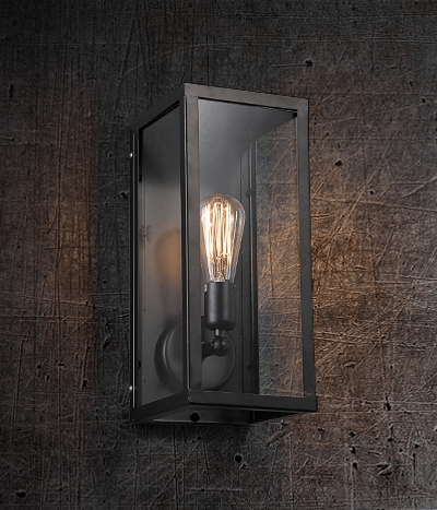 BÖRJE Pandora Glass Box Single Wall Lamp