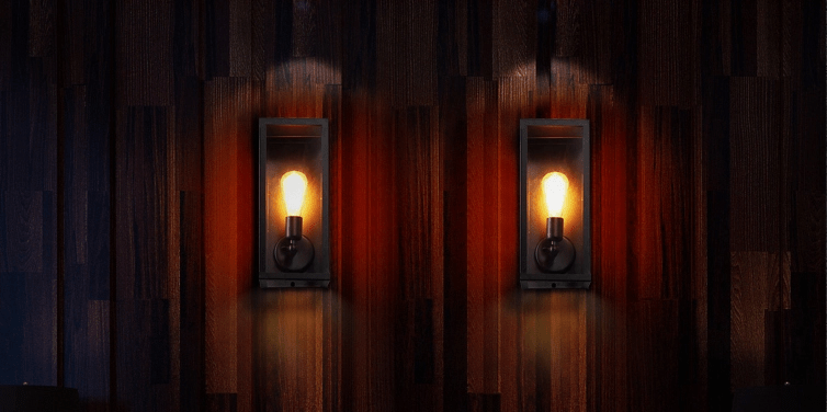 BÖRJE Pandora Glass Box Single Wall Lamp
