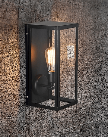 BÖRJE Pandora Glass Box Single Wall Lamp