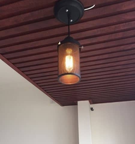 ANSELM Perforated Metal Barrel lamp