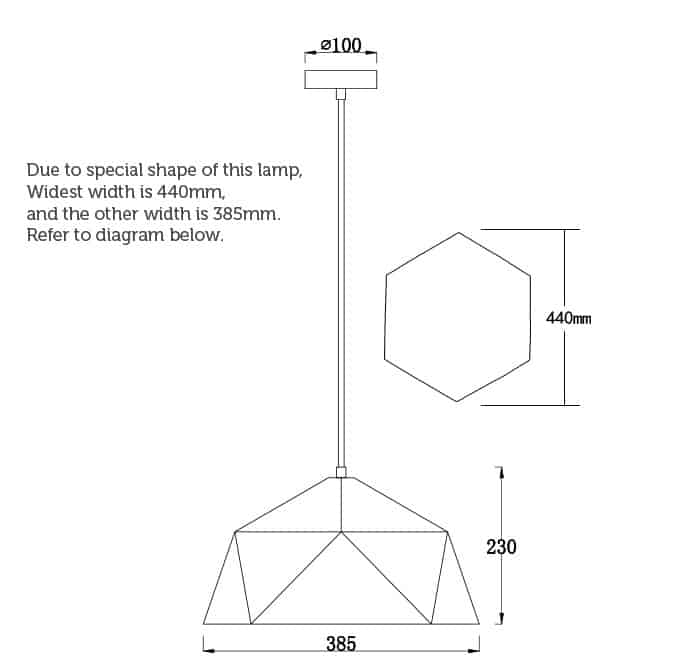 Polymona Geometric Pendant Lamp