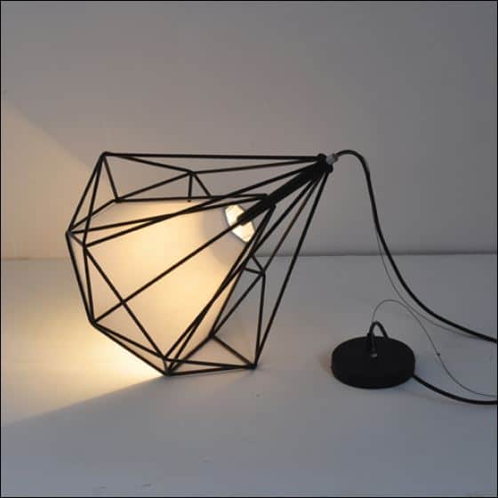 Klas Pyramid Cage Hanging Lamp