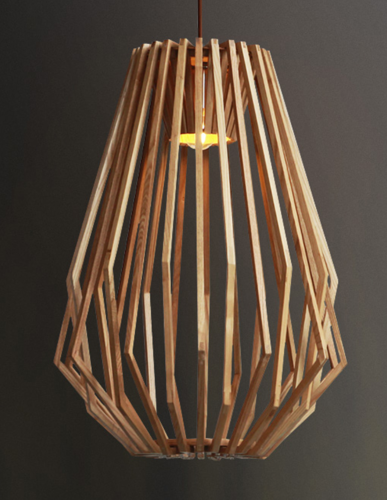 Radcliff Wooden Claw Pendant Lamp