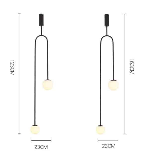 Radley U-shaped Suspension Balls Pendant Lamp