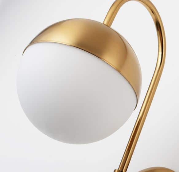 Ragnoku Yellow Copper Round Globe Wall Lamp