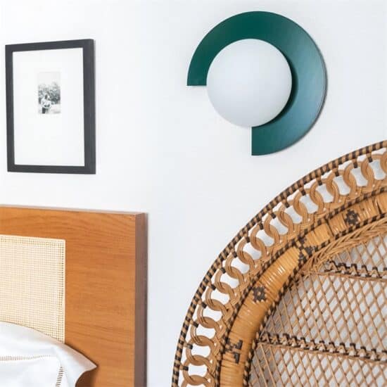 Glensooka Chipped Record Brass Wall Lamp