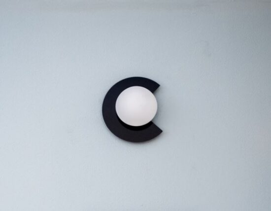 Glensooka Chipped Record Brass Wall Lamp