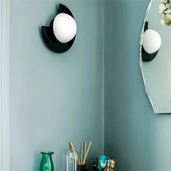 Glensooka Chipped Record Brass Wall Lamp