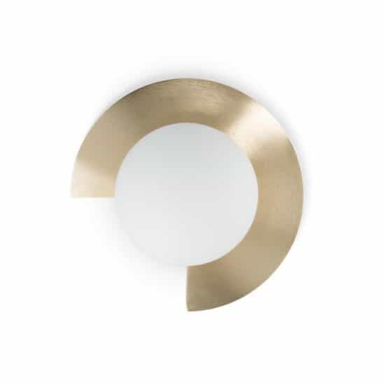 Glensooka Chipped Record Brass Wall Lamp
