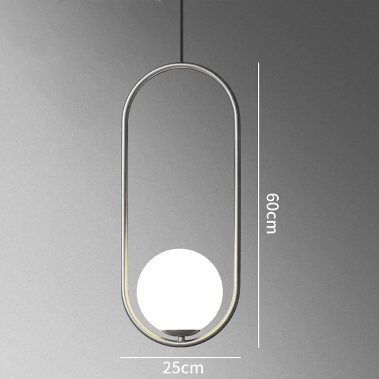 Insuppar Oval Ring Ball Pendant Lamp