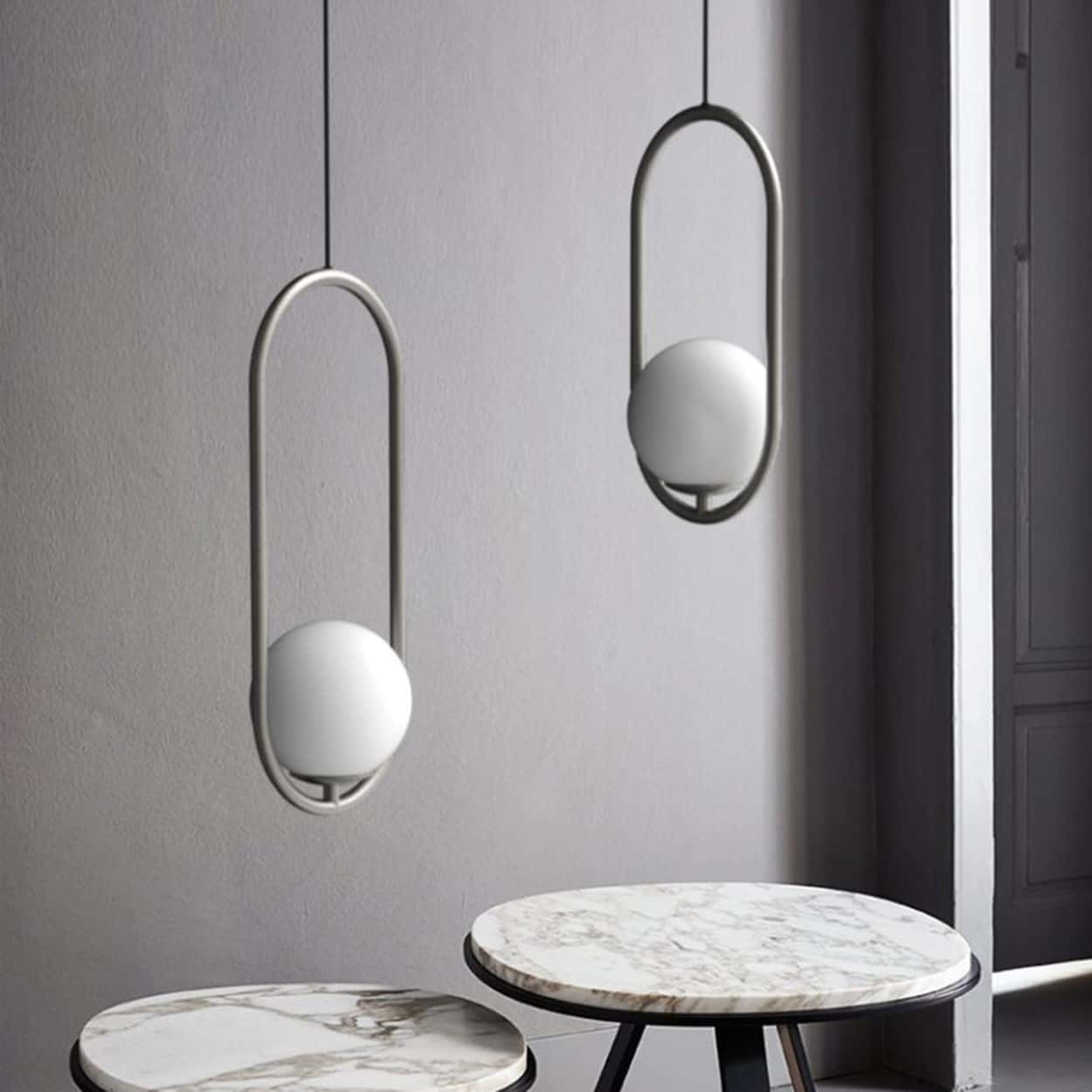 Insuppar Oval Ring Ball Pendant Lamp