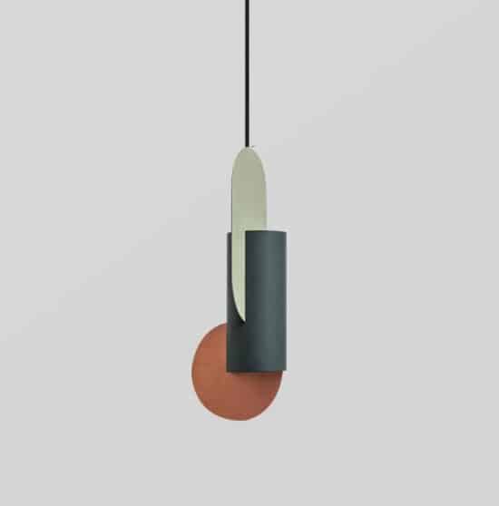 Pernille Coloured Shapes Tall Vase Pendant Lamp