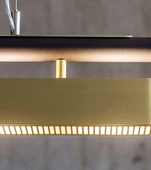 Hoveedo Modern Sleek Long Bar Pendant Lamp
